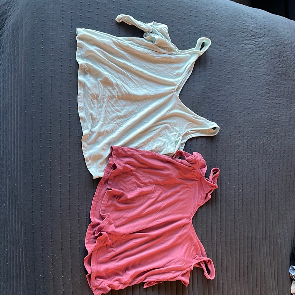 American Eagle cold shoulder tie shirts